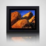 Electronics : Feastronics 12.1" stylish black acrylic digital photo frame - 1GB of built in memory - video and music playback - high brightness - twin backlights