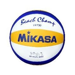 Mikasa Beachvolleyball Camp VXT30, blau - gelb - wei�, 66 - 68 cm Umfang, Gr. 5