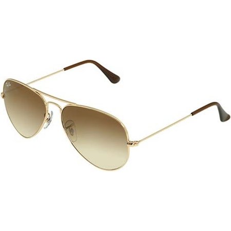 Ray-Ban RB3025 Aviator Large Metal Icons Sports Sunglasses/Eyewear - Arista/Faded Brown / Size 55mm