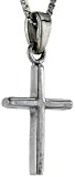 Sterling Silver Cross Pendant, 1 (25mm) Tall.