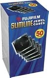 Fujifilm Media 25367050 Empty Slim Jewel Cases - 50 Pack (Black)