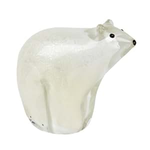 Glass Animal Paperweights Figurine - Polar Bear: Amazon.co.uk: Kitchen