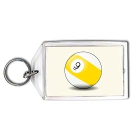 9 Ball Keychain