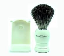 Edwin Jagger Ivory Pure Badger Shaving Brush #181p27