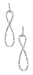 Sterling/Diamond Figure 8 Earrings .27 TW SW-331