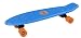 Street Surfing Fizz Skateboard with Orange Wheels (Medium, Blue)