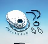 Timing Cover Use w/OEM Timing Chain Chrome Plated Complete Kit Double Roller Type Chain/Gear Drives Need To Check Clearance