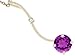 1.16 cttw Genuine Round Amethyst Pendant in 14k title=