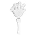 12 Pack - White Hand Clapper Noise Makers Party Favors