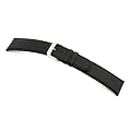 RIOS1931 Uhrenarmband Ecco Rindleder Schwarz Medium Bandanstoss 20 mm
