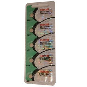 Maxell Watch Battery Button cell SR621SW SR-621SW 364 (Pack of 5)