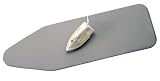 picture of Brabantia Cotton Ironing Board Cover with 2mm Foamback, Size B, 124 x 38cm, Metallized Silver