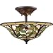 Landmark Lighting Latham Collection Semi-Flush in Tiffany Bronze