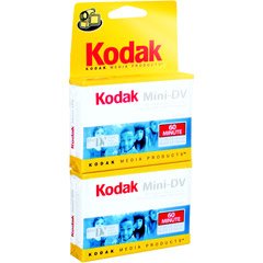 KODAK 60 MINUTE DVC VIDEOCASSETTE 2PK NIC