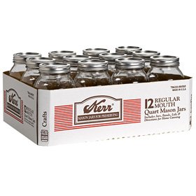 Jarden 00505 Quart Regular Mouth Canning Jars