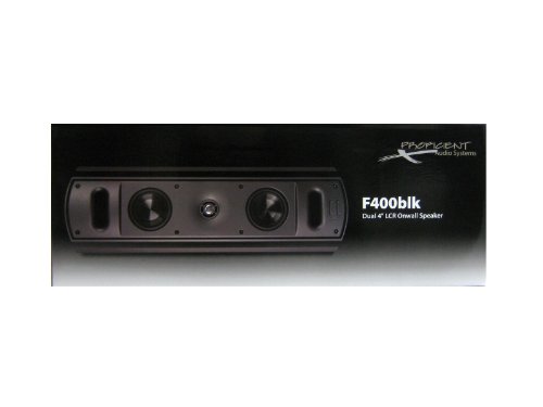 Proficient Audio Systems F400-Black LCR On-Wall Speakers (Black)