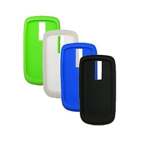 4 Pack of Soft Silicone Gel Skin Cover Cases for T-Mobile Google G2 HTC Magic / Mytouch 3G (Black / Blue / Clear / Neon Green)
