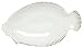 White Fish Ceramic Pottery Flounder Medium Plate Set of Four 10" x 5 3/4" x 1 1/4"