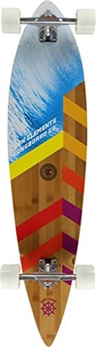 San Clemente Sections Bamboo Pintail Complete Longboard Skateboard -9.5x42