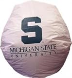 Bean Bag - Michigan State - White / White