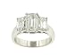Search Our Specialty Mall : Ladies 3 Stone prong Set Emerald Cut Diamond Ring Diamond 2.91cttw H/Vs2 (Center Diamond = 1.08cttw Side Diamonds = 1.83cttw with Certification)