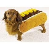 Pet Costume Hot Diggity Dog Mustard Small