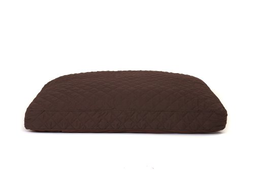 petLINENS Dog Bed Cover - Quilted Microfiber Slipcover, Chocolate Brown: 45