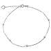 Sterling Silver Singapore and Box Ball Anklet Set