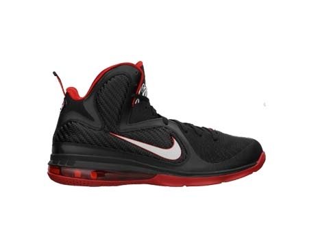 Nike Lebron 9 (GS) Big Kids Basketball Shoes [469764-003] Black/White-Sport Red 472664-001