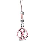 Licensed Playboy Cellphone Charm with Braided Baton Holding Pink Rhinestone Spade with Bunny Inside 31JIkTOb2zL. SL160 Licensed Playboy Cellphone Charm with Braided Baton Holding Pink Rhinestone Spade with Bunny Inside