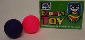 Vo-Toys Ferret Flocked Balls 2 pack Toy