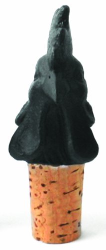 imm Living Best Year Rooster Wine Stopper, Black