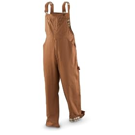 Guide Gear� Flannel - lined Duck Bibs by Guide Gear