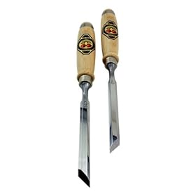 Two Cherries 500-1912 Pair of 12mm Two Cherries Skew Bevel Wood Chisels by Two Cherries