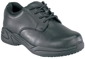 Work Shoes, Pln, Womens, 8-1/2W, Black, 1PR