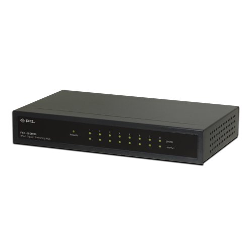 PLANEX ギガビットスイッチングハブ 8ポート(AC・ファンレス・省エネモデル) FXG-08EMB2