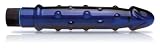 Don Wand Tickle Glass Pleasure Wand with Bumps, Cobalt