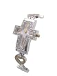 Geneva Platinum CZ Accented Roman Numeral Two-Tone Cross Watch��