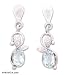 Topaz earrings, 'Blue Magic'