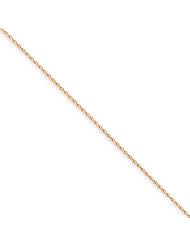 14k Rose Gold 24in 1.00mm Spiga Necklace Chain. Metal Wt- 2.75g