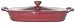 Lafont 4-Quart Oval Au Gratin with Cover, Burgundy