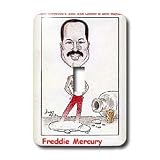 Londons Times Funny Music Cartoons - Freddie Mercury - Light Switch Covers - single toggle switch