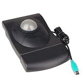 iOne 3 Large Button USB PS/2 Trackball Mouse (Black)