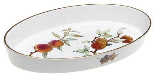 Royal Worcester Evesham Gold Porcelain  Oval Dish