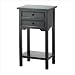 Accent Tables - Black Telephone Table with 2 Drawers