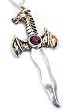Gothic Forbidden Dragon Athame Dagger Pendant Necklace