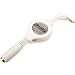 Electronics : Cables Unlimited ZIP-AUDIO-CD4W Zip-Linq Retractable 3.5mm Audio Extension Cable - White