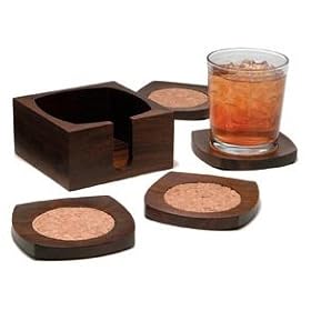 Click here to buy J.K. Adams CSTR-SET Set of four Cheuk Coasters in Holder by J.K. Adams.