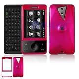 HTC Fuze / Touch Pro GSM (AT&T) Solid Rose Pink Snap-On Case Cover with Removable Swivel Belt Clip