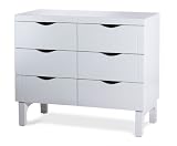 Argington Organic Bam Six Drawer Dresser, Grey